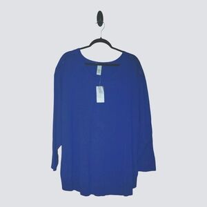 NWT Catherines 3X Sweater Plus Size Long Sleeve Purple